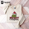 Chenille Patch Christmas Sweatshirt, Christmas Shirts, Merry Christmas Crewneck, Cute Winter Sweater