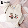 Snoopy Christmas Embroidered Sweatshirt Snoopy wearing hat in winter Christmas Embroidered Crewneck