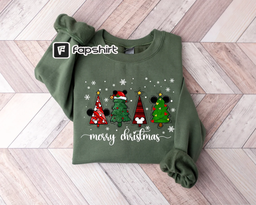 Disney Christmas Sweatshirt, Disney Christmas Tree Shirt, Disney Family Christmas Shirt, Disney Christmas Ears Shirt, Merry Christmas Shirt