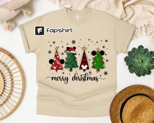 Disney Christmas Sweatshirt, Disney Christmas Tree Shirt, Disney Family Christmas Shirt, Disney Christmas Ears Shirt, Merry Christmas Shirt