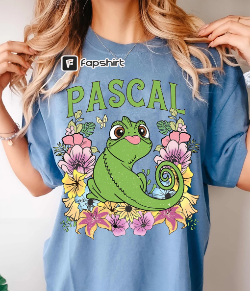 Tangled Pascal Sweatshirt, Disney Floral Tangled Pascal Hoodie, Vintage Rapunzel Pascal, Rapunzel Family Shirt, Disneyworld Trip Shirt