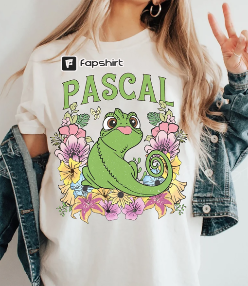 Tangled Pascal Sweatshirt, Disney Floral Tangled Pascal Hoodie, Vintage Rapunzel Pascal, Rapunzel Family Shirt, Disneyworld Trip Shirt