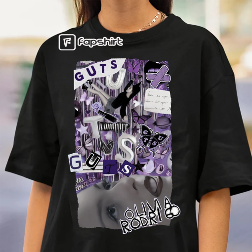 Olivia Rodrigo Shirt, Olivia Rodrigo Guts Shirt, Guts Tour Track List Shirt, Tour 2024 Shirt Best Seller Trending Shirt, Teenager Girl Gifts