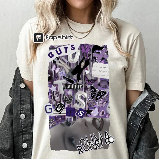 Olivia Rodrigo Shirt, Olivia Rodrigo Guts Shirt, Guts Tour Track List Shirt, Tour 2024 Shirt Best Seller Trending Shirt, Teenager Girl Gifts