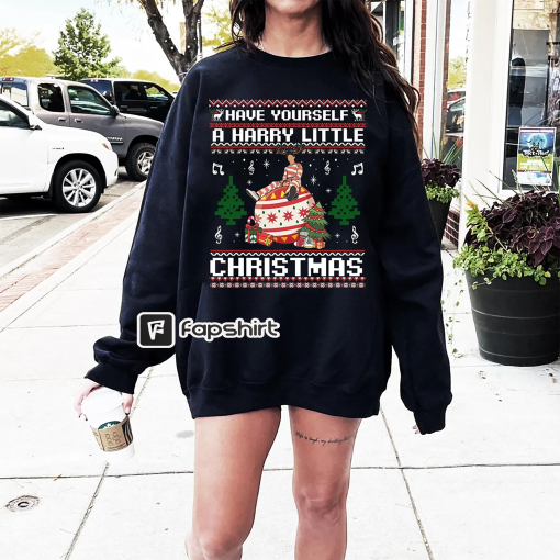 Have Yourself A Harry Little Christmas Sweatshirt, Xmas Ugly Sweatshirt, Christmas Gifts, Harry Fan Merch, Love On Tour, Styles Merch