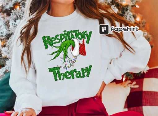 Christmas Nurse Shirt, Respiratory Therapist Tee, Lung Christmas Lights Shirt, Funny Pulmonologist X-mas T-shirt, Therapy RT Christmas Gift