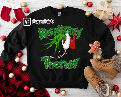 Christmas Nurse Shirt, Respiratory Therapist Tee, Lung Christmas Lights Shirt, Funny Pulmonologist X-mas T-shirt, Therapy RT Christmas Gift