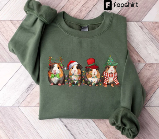 Merry Pigmas Sweatshirt, Christmas Guinea Pig Sweater, Funny Guinea Pig Shirt, Christmas Farm Animal Shirt, Christmas Sweatshirt