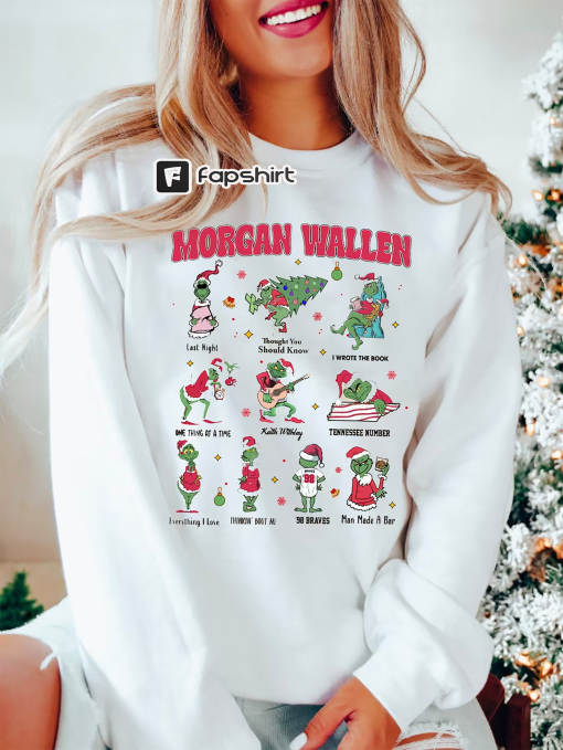 Morgan Wallen Christmas Sweatshirt, Morgan Wallen Grinch Christmas Shirt, Christmas Morgan Wallen Shirt, Country Music Shirt, Xmas Holiday