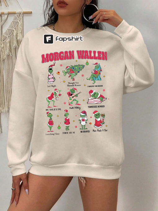 Morgan Wallen Christmas Sweatshirt, Morgan Wallen Grinch Christmas Shirt, Christmas Morgan Wallen Shirt, Country Music Shirt, Xmas Holiday