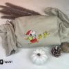 Embroidered Inspired Peanuts Sno.opy House with Lights Christmas Crewneck Sweatshirt, Sno.opy Christmas Sweater, Peanuts Christmas Sweater