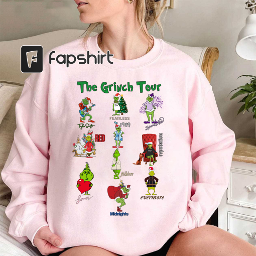 Christmas TS Shirt, The Grinch Tour, The Grinch In My Grinch Eras Sweatshirt, Grinch Tour Sweatshirt, Grinch Christmas Sweatshirt