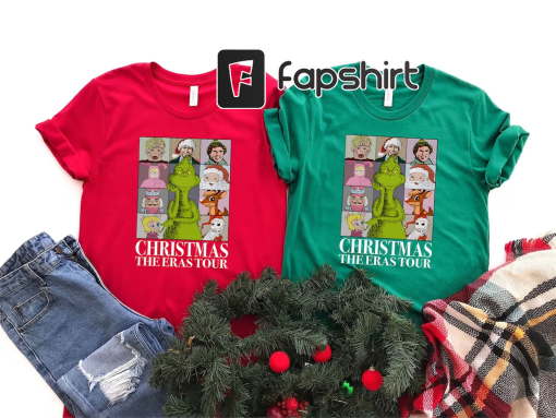 Christmas The Eras Tour Shirt, Merry Christmas 2023, Vintage 90s Christmas Movie Shirt, Grinchmas Shirt, Swiftmas Era, Xmas Eras Tour Merch