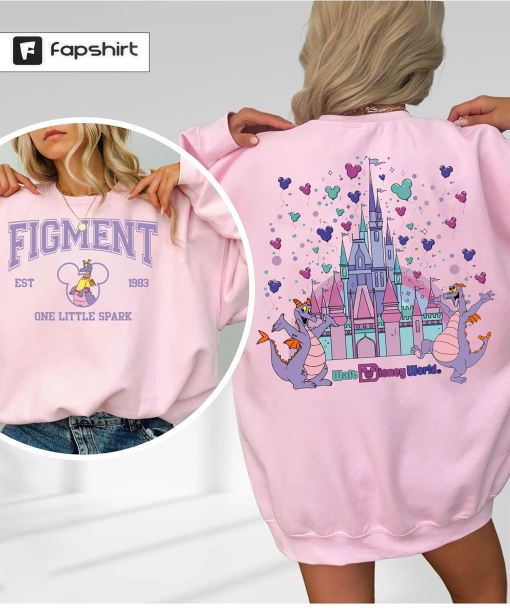 Figment est 1983 Shirt, One Little Spark Shirt, Retro Walt Disneyworld Shirt, Disneyland Castle Shirt, Epcot Figment Shirt