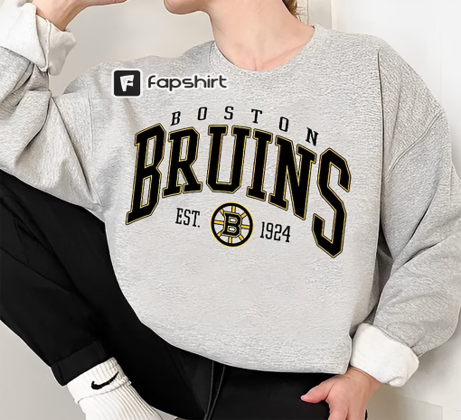 Vintage Boston Hockey Sweatshirt, Boston Bruins Shirt, Bruins Tee, Hockey Sweatshirt, Hockey Fan Shirt, Boston Hockey Shirt