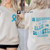 Diabetes Awareness Sweatshirt, In November We Wear Blue Shirt, Blue Ribbon, Diabetes Support, Awareness Month, Diabetes Warriors, Diabetic