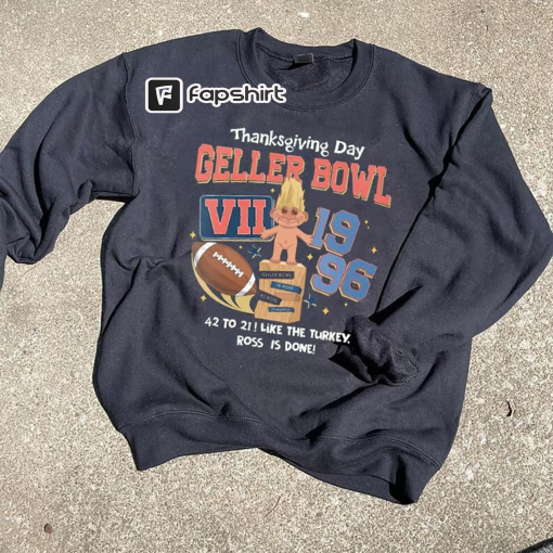 Friends Sweatshirt, Unisex, Geller Bowl, 90s Nostalgia, College Letters Sweatshirt, Thanksgiving, Friends Reunion, The One with the Football