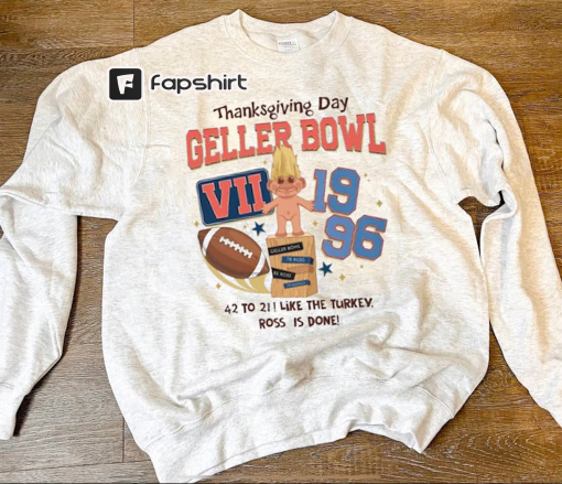 Friends Sweatshirt, Unisex, Geller Bowl, 90s Nostalgia, College Letters Sweatshirt, Thanksgiving, Friends Reunion, The One with the Football