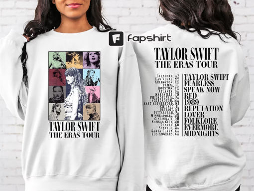 Two Sided Eras Concert Sweatshirt, Custom Text Sweatshirt Sweatshirt, Personalized Text Shirt, Concert Sweatshirt