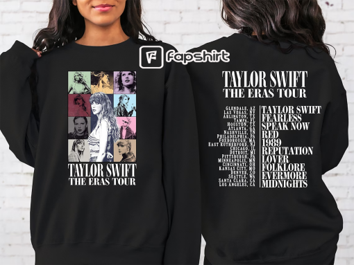 Two Sided Eras Concert Sweatshirt, Custom Text Sweatshirt Sweatshirt, Personalized Text Shirt, Concert Sweatshirt