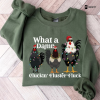 Chicken Christmas Shirt, Chicken Christmas Sweatshirt, Chicken Shirt, Farm Animal Shirt, Funny Christmas Shirt, Chicken Christmas Crewneck