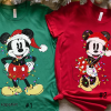 Disney Couples Chip n Dale Double Trouble Christmas Light T-Shirt, Mickey Very Merry Xmas Party Sweatshirt, Disneyland Vacation Holiday Gift