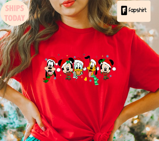 Vintage Mickey And Friend Christmas Shirt,Disney Ears Christmas Shirt,Disney Christmas Shirt,Disney Trip Shirt,Disney Family Christmas Shirt