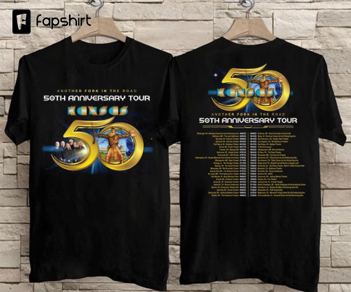 Kansas Band Tour 2023 Another Folk In The Road 50th Anniversary T-Shirt, Kansas Tour 2023 Shirt, 2023 Rock Tour Shirt, Rock Concert Shirt