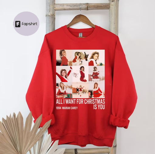 Mariah Carey 1994 Christmas Sweatshirt TShirt Hoodie, Mariah Carey Merry Christmas One and All Tour 2023, All I Want For Christmas Shirt