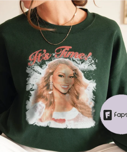 It’s Time Shirt, Mariah Carey Christmas Sweatshirt,…