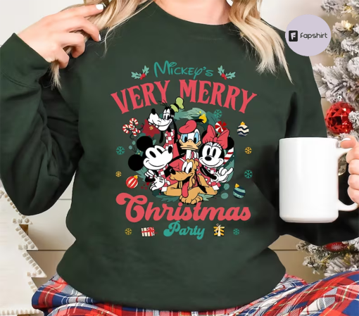 Mickey’s Very Merry Christmas Party 2023 Sweatshirt, Mickey and Friends Christmas Shirt, Disney Xmas Party Tee, Disney Family Matching Shirt