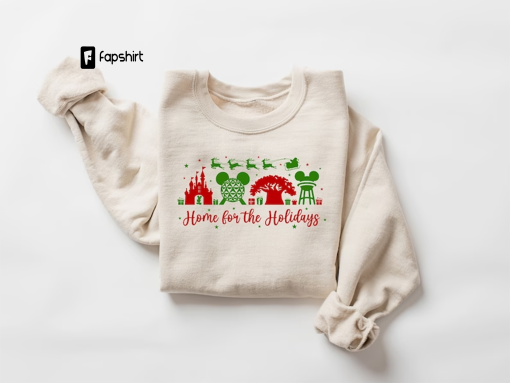 Home For the Holidays Shirt, Disney Christmas Shirts, Disney Matching shirts, Disney Custom Shirts, Disney Christmas Family Shirts