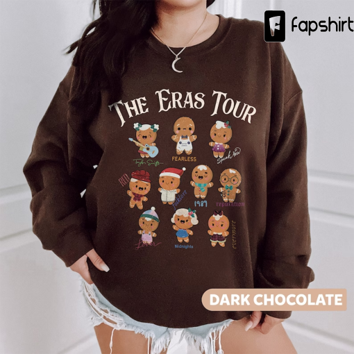 The Eras Tour Gingerbread Sweatshirt, Retro Gingerbread Christmas Shirt, Eras Tour Christmas Sweatshirt, Christmas Sweater, Christmas Gift