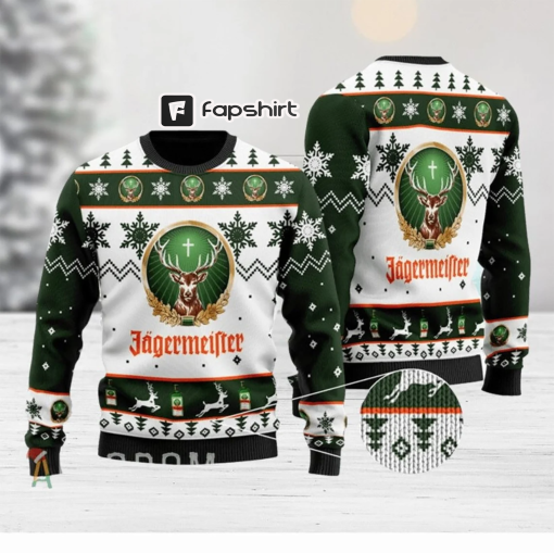 Germany Beer Ugly Christmas Sweater, Jagerme!ster Beer 3D All Over Print Hoodie Sweatshirt Xmas Full Print, Beer Lovers Sweater