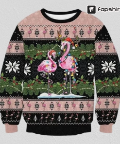 Flamingo Ugly Christmas Sweater, Ugly Christmas Sweater,…