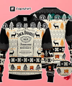 Jack Daniel’s Ugly Sweater All Over Print,…