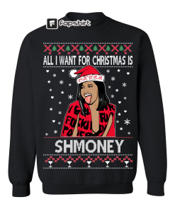 Ugly Christmas Sweater Cardi B All I…