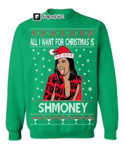 Ugly Christmas Sweater Cardi B All I…