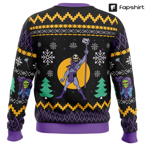 He-man Skeletor Christmas Ugly Sweater, The Power Of Christmas Ugly Sweater, Skeletor Ugly Christmas Sweater, Xmas Gifts