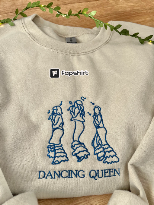 Dancing Queen embroidered sweatshirt | Mamma Mia inspired embroidered crewneck