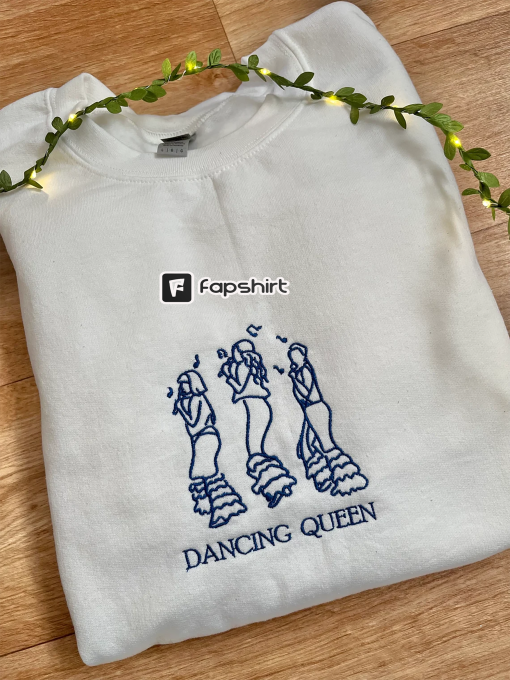 Dancing Queen embroidered sweatshirt | Mamma Mia inspired embroidered crewneck