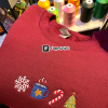 Christmas Cookies Embroidered Sweatshirt