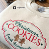 Embroidered Christmas Cookie Baker Gingerbread Sweatshirt | Embroidered Christmas Hoodie | Funny Christmas Sweatshirt | Crew Neck Sweatshirt