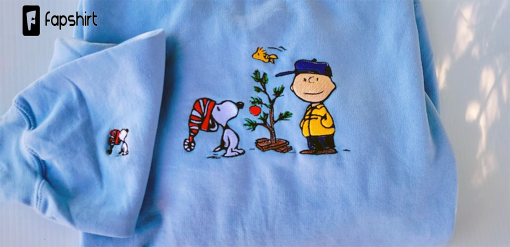 Charlie Brown Christmas Embroidered Sweatshirt