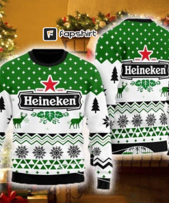 Heineken Beer Christmas Ugly Sweater/ Deer Heineken…