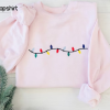 Embroidered Christmas Sweatshirt-Embroidered Christmas Cookie Sweatshirt-Christmas-Gingerbread Cookie-Minimalist-Custom-Christmas Gift