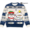 Ugly Sweater Personalized Funny Gift For Family, Cat Lovers, Cat Moms, Cat Dads Christmas Sweatshirt