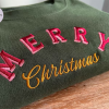 EMBROIDERED Custom Monogram Name Matching Christmas Family Crewneck Sweatshirt