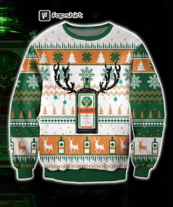 Love Beer Ugly Christmas Sweater, Deer Beer…