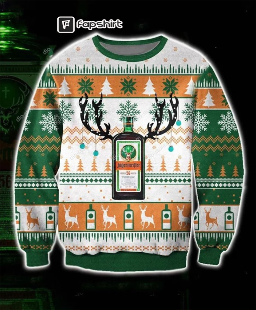 Love Beer Ugly Christmas Sweater, Deer Beer 3D All Over Print Hoodie Sweatshirt Xmas Full Print, Beer Lovers Sweater